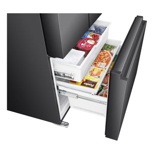 Hisense 634L Dark Steel PureFlat French Door Fridge HRFD634BW, Freezer Drawer Side View