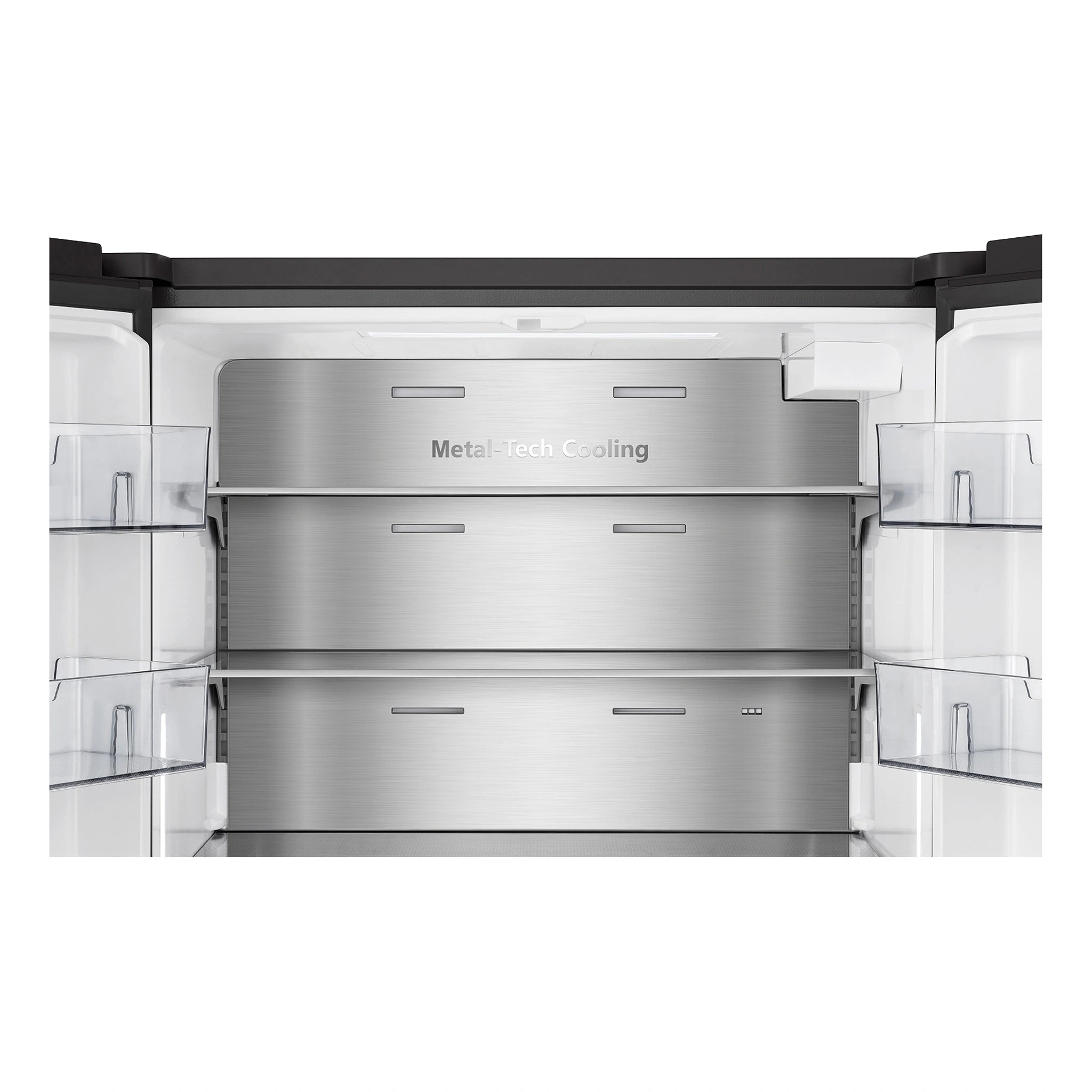 Hisense 634L Dark Steel PureFlat French Door Fridge HRFD634BW, Inside View