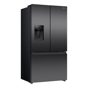 Hisense 634L Dark Steel PureFlat French Door Fridge HRFD634BW, Right Side View