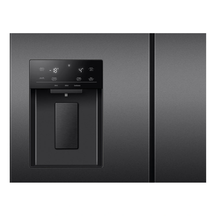 Hisense 634L Dark Steel PureFlat French Door Fridge HRFD634BW, Water Dispenser View