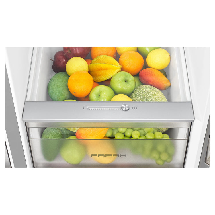 Hisense 541L Black PureFlat Side by Side Refrigerator HRSBS540BW, Crisper Open View Storages