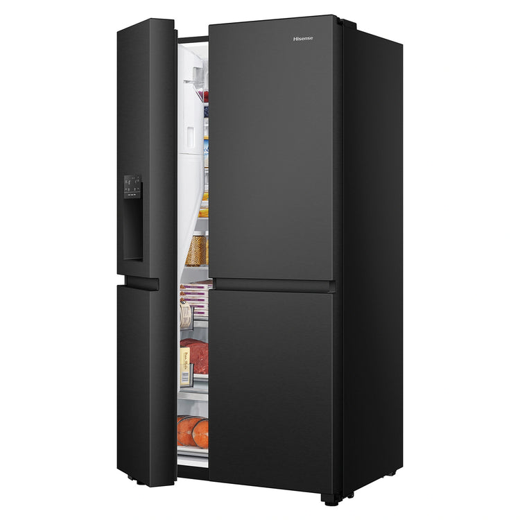 Hisense HRSBS632BW 632L PureFlat Side By Side Black Stainless Steel