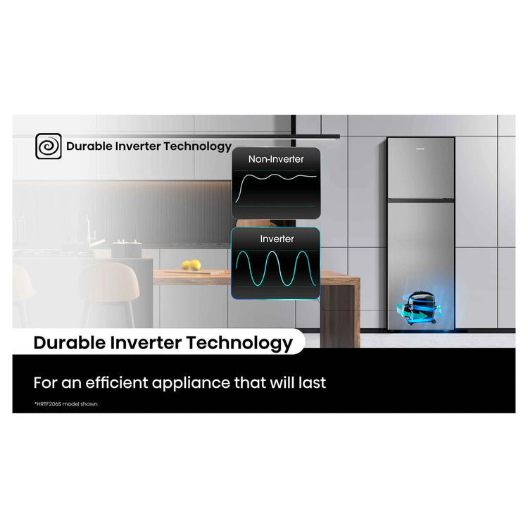 Hisense 205L Silver Top Mount Fridge HRTF206S, Feature
