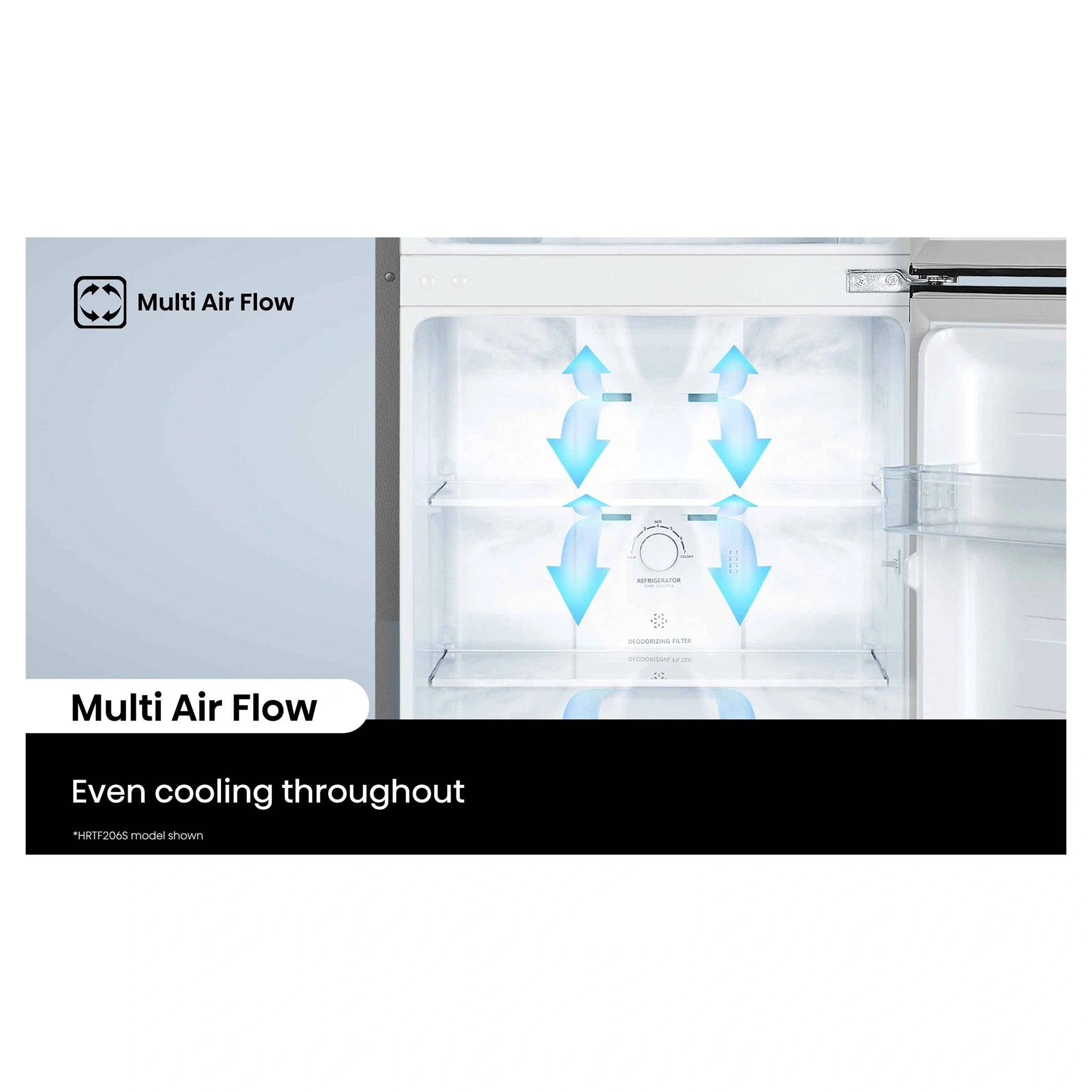 Hisense HRTF206S 205L Silver Top Mount Fridge