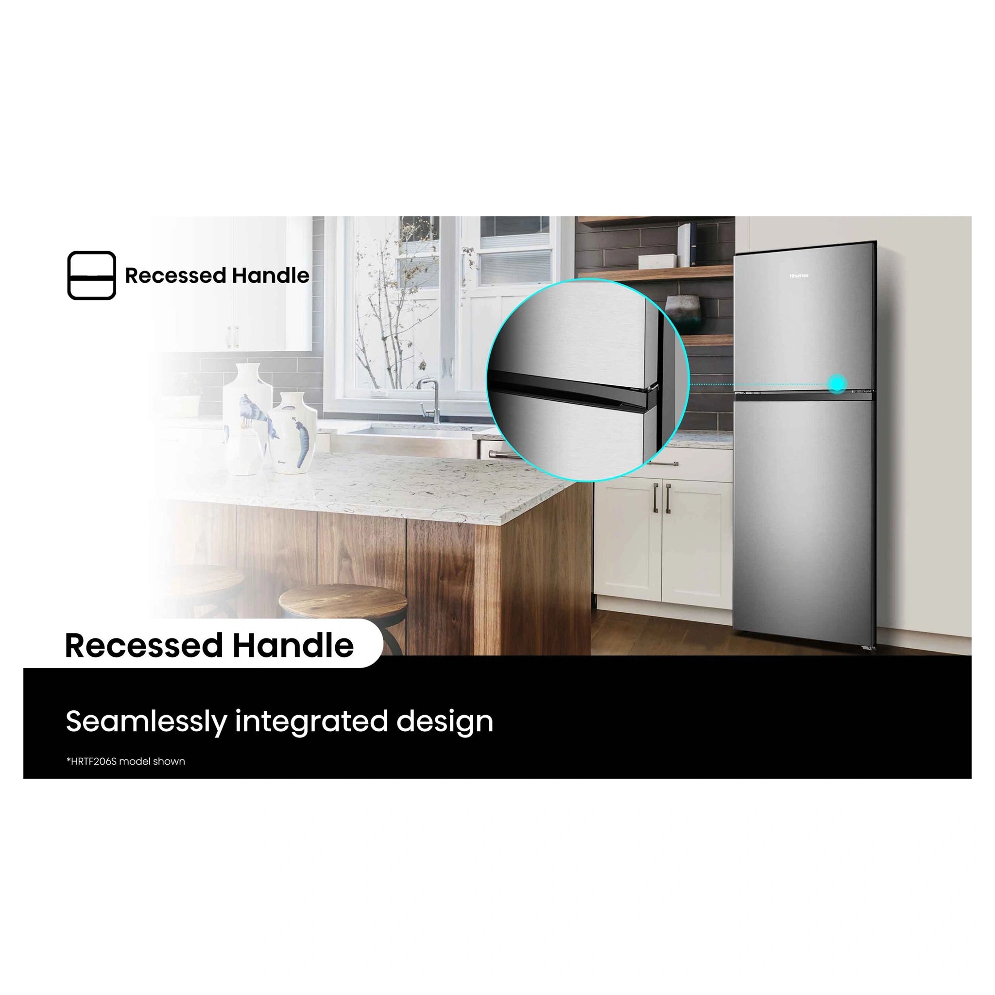 Hisense 205L Silver Top Mount Fridge HRTF206S, Feature 5
