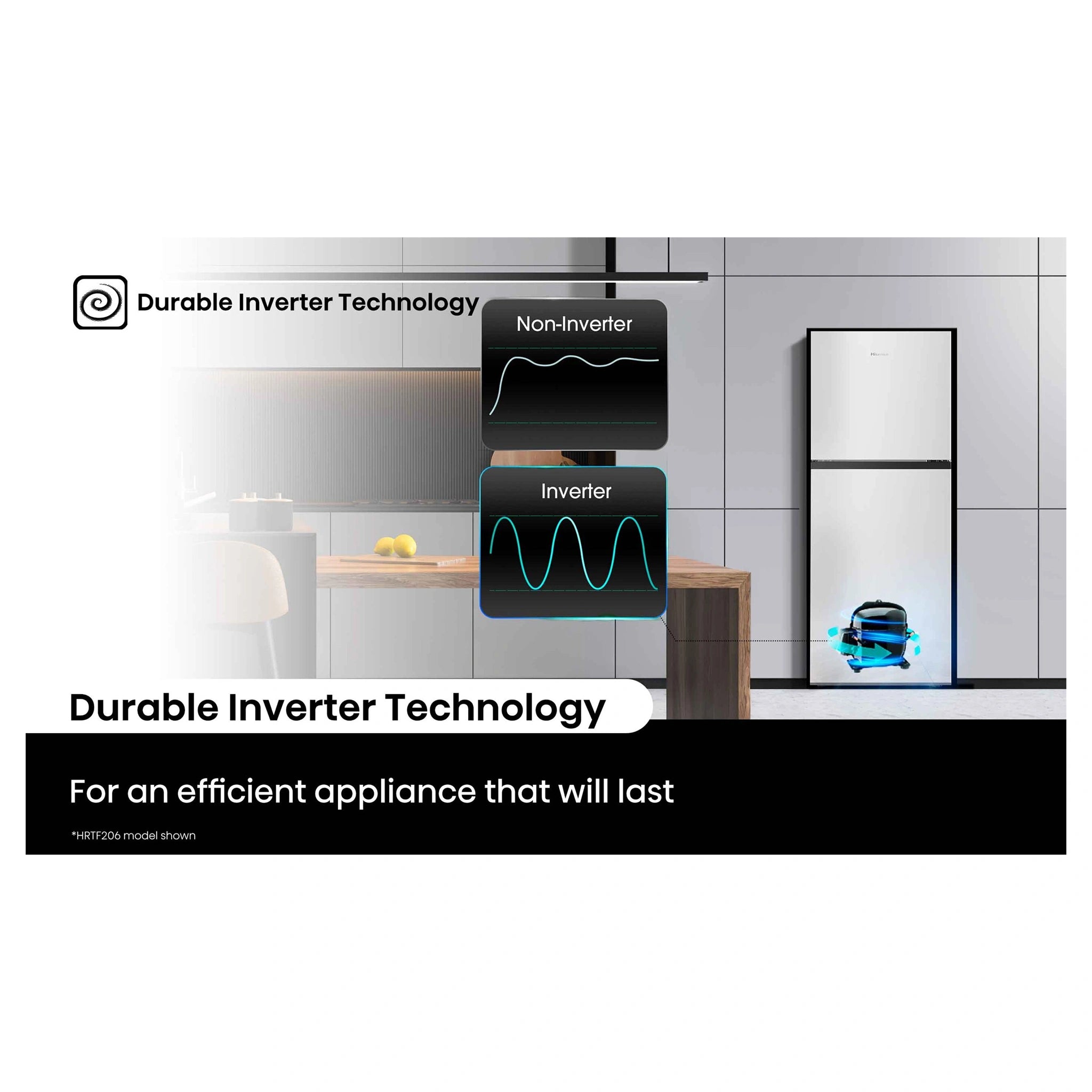 Hisense 205L White Top Mount Fridge HRTF206, Feature