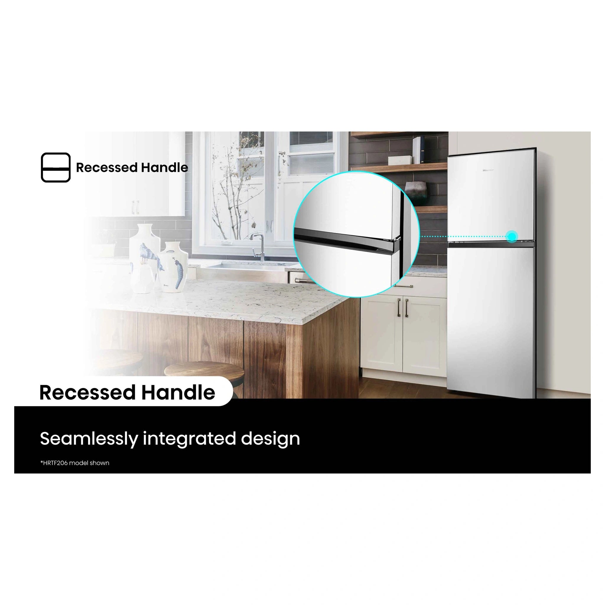 Hisense HRTF206 205L White Top Mount Fridge