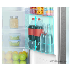 Hisense 326L Top Mount Fridge Silver HRTF325S, Door Balcony View Storages