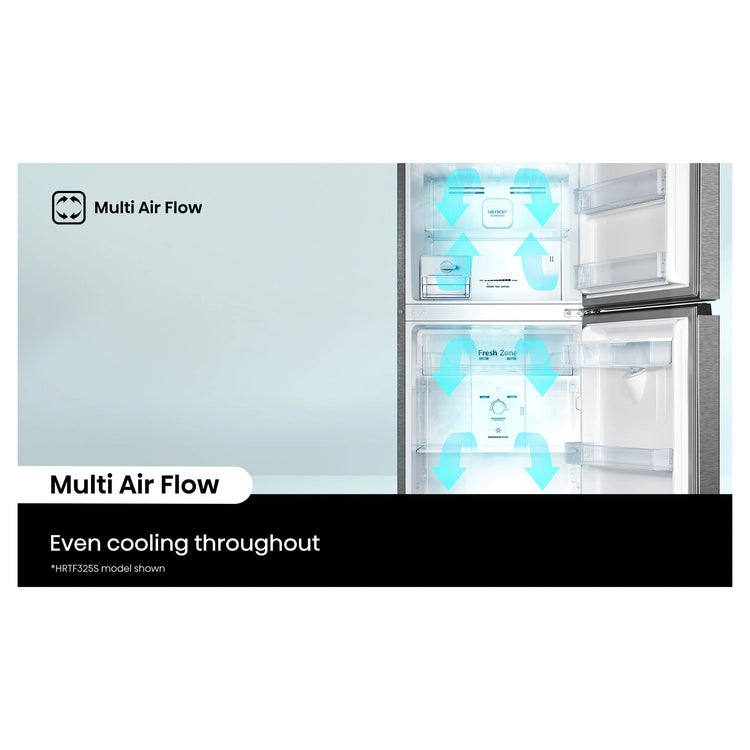 Hisense 326 Litre White Top Mount Fridge 4.5 Star Energy HRTF325, Feature 2