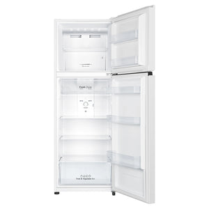 Hisense 326 Litre White Top Mount Fridge 4.5 Star Energy HRTF325, Front View With Door Open