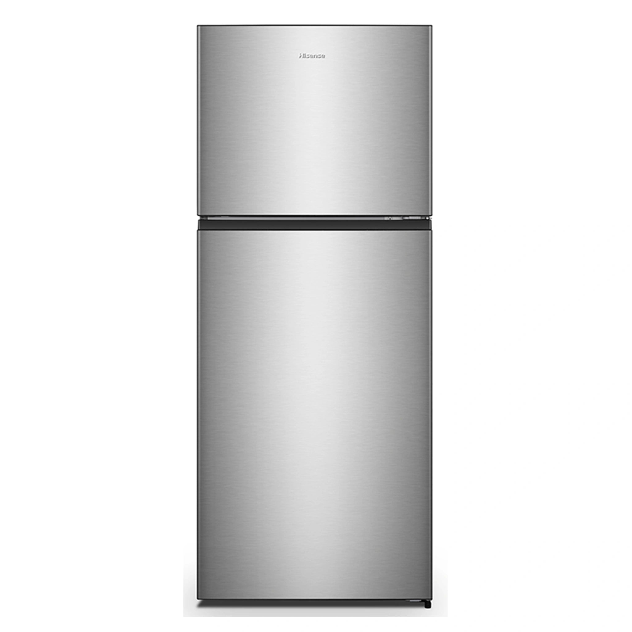 Hisense 424L Top Mount Fridge Silver HRTF424S, Front View