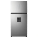 Hisense 496L Top Mount Fridge Stainless Steel HRTF496SW, Front View
