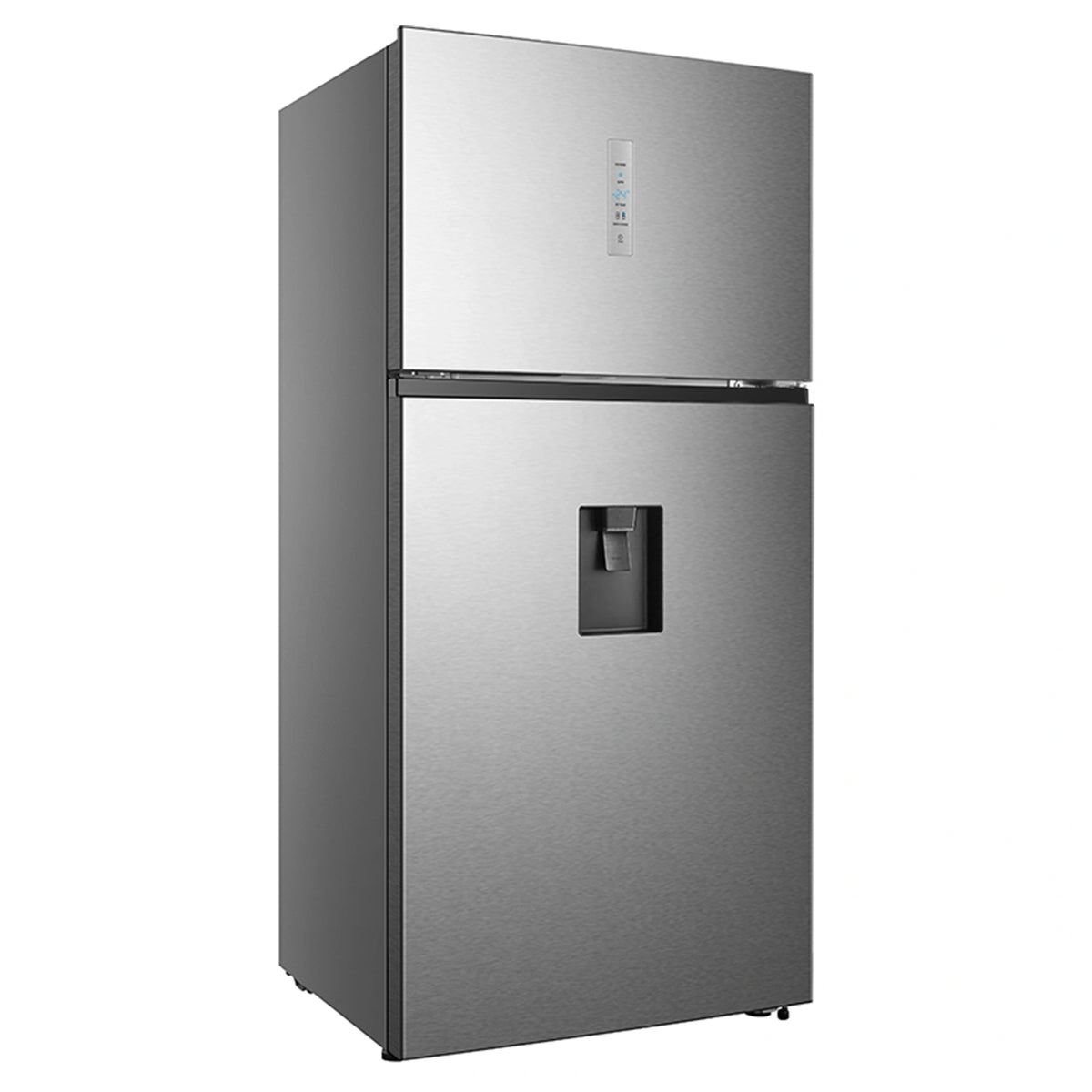 Hisense 496L Top Mount Fridge Stainless Steel HRTF496SW, Left Side View