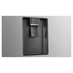 Hisense 496L Top Mount Fridge Stainless Steel HRTF496SW, Water Dispenser View
