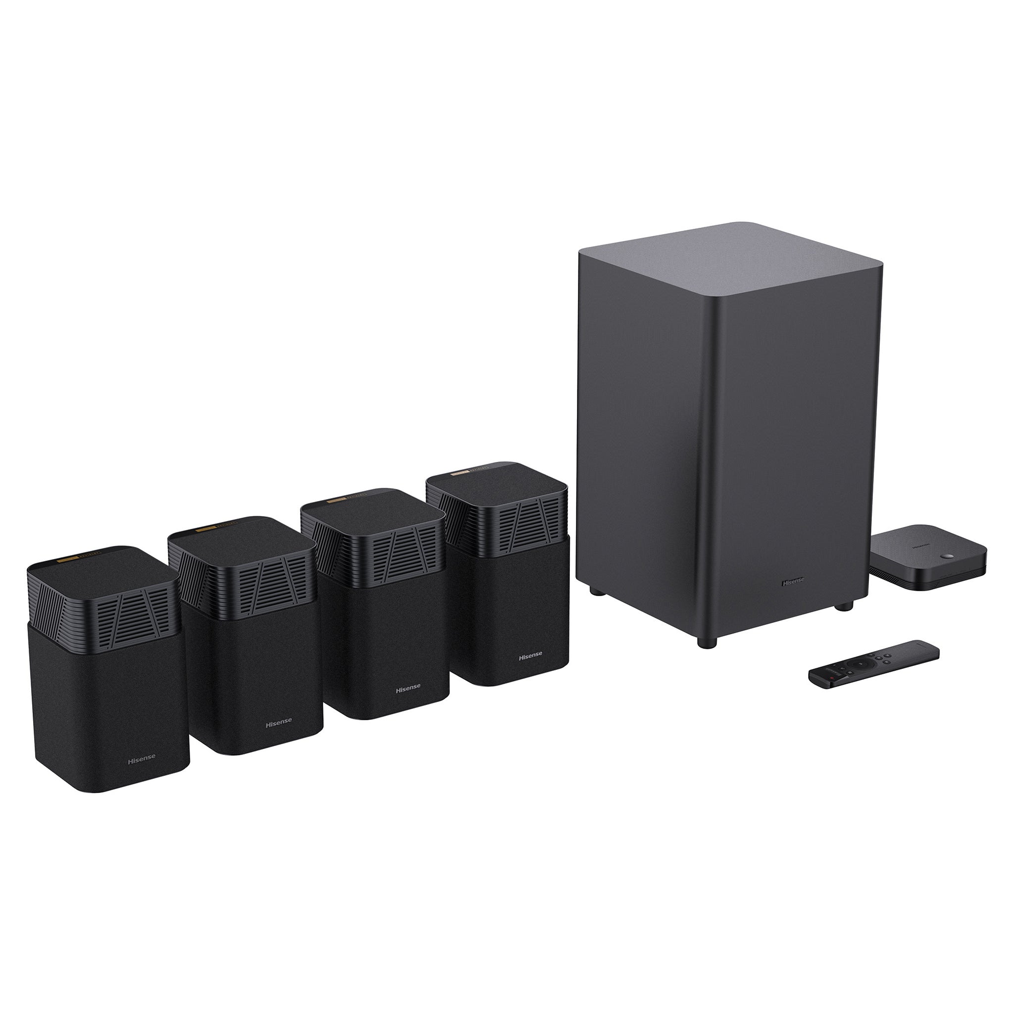 Hisense 720W 4.1.2 Channel Home Theatre System HTSaturn, Left Side View