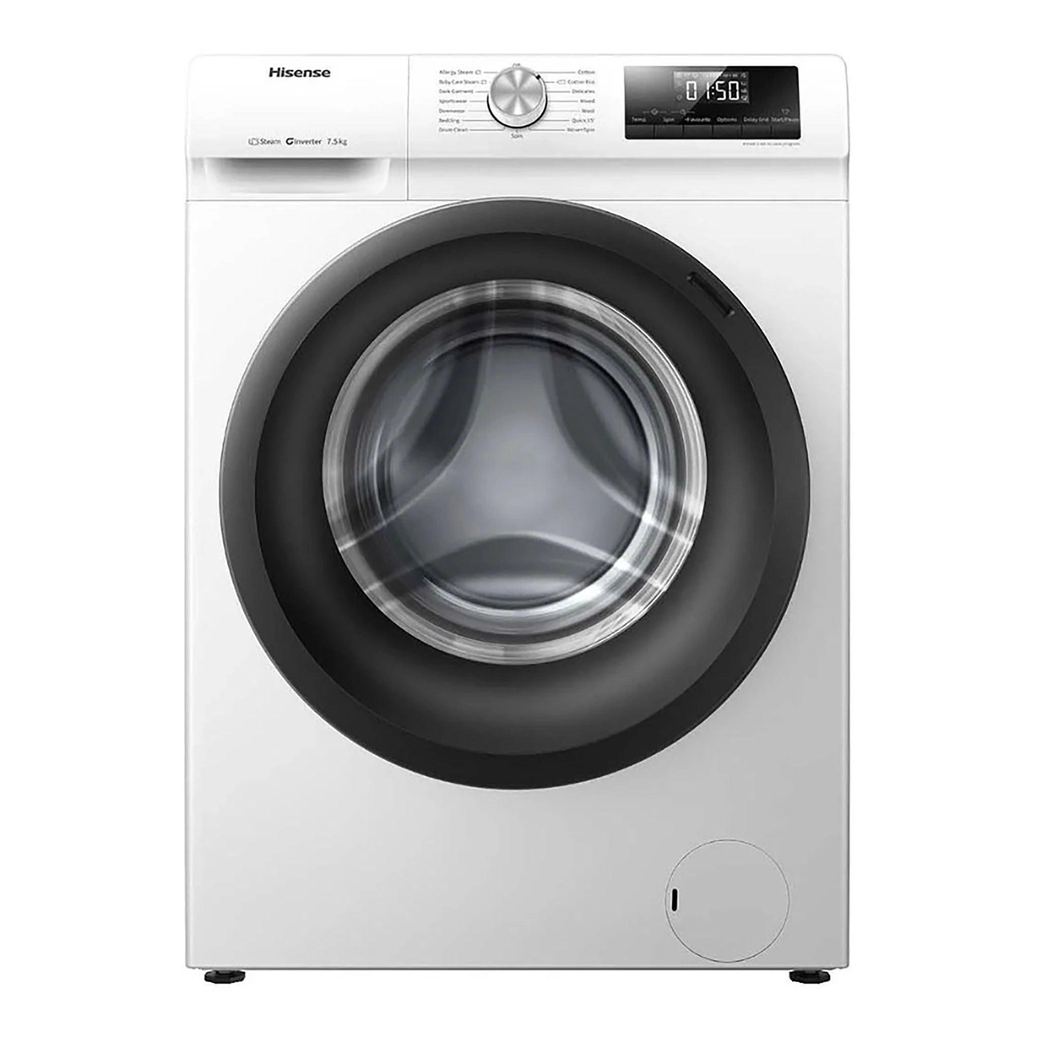 Hisense 7.5kg Series 3 Front Load Washing Machine HWF3S7514W2, Front View