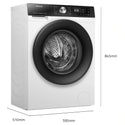 Hisense 7.5Kg Series 3 Front Load Washer HWF3S7514X, Dimensions View