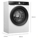 Hisense 8.5Kg Series 3 Front Load Washer HWF3S8514X, Dimensions View
