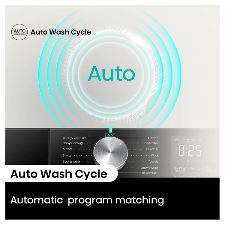 Hisense 8.5Kg Series 3 Front Load Washer HWF3S8514X, Features