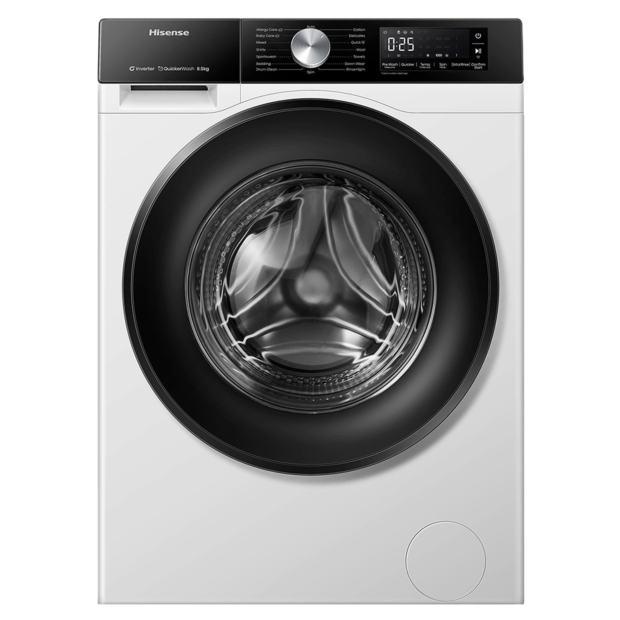 Hisense 8.5Kg Series 3 Front Load Washer HWF3S8514X, Front View