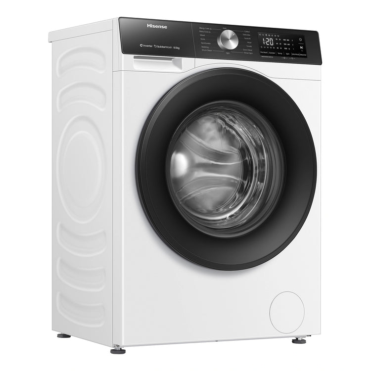 Hisense 8.5kg Series 3 Front Load Washing Machine HWF3S8514, Left Side View