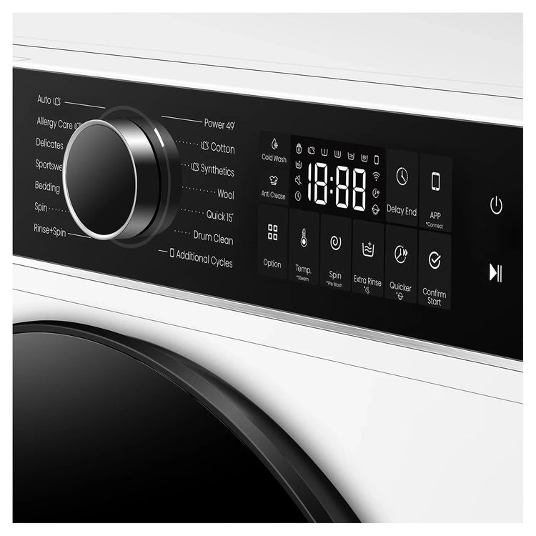 Hisense 10Kg Series 5i Front Load Washer HWF5I1015, Control Panel View