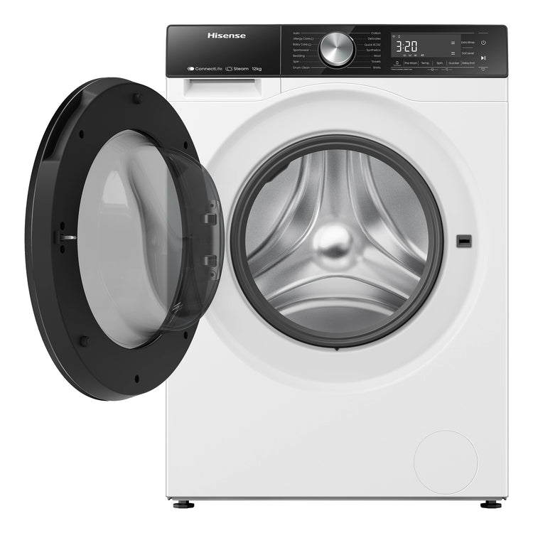 Hisense 12kg Series 5 Front Load Washing Machine HWF5S1214, Front View With Door Open