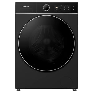 Hisense 10kg Series 8i Charcoal Black Front Load Washing Machine HWF8I1015BX, Front View