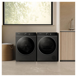 Hisense 10kg Series 8i Charcoal Black Front Load Washing Machine HWF8I1015BX, Lifestyle View
