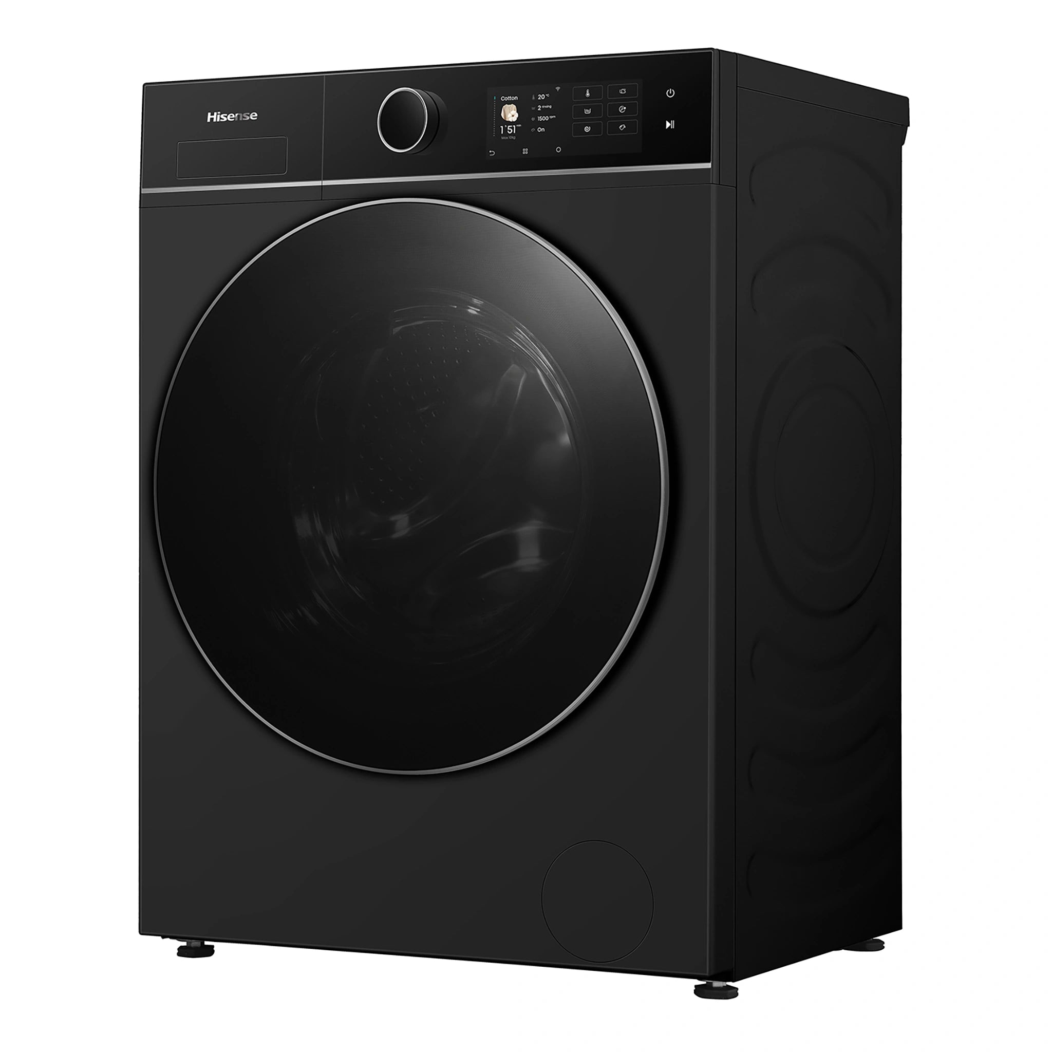 Hisense 8i Series 10kg Front Load Washer HWF8I1015B, Right Side View