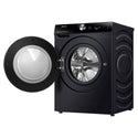 Hisense 12kg Series 9 Charcoal Black Front Load Washer HWF9S1214BX, Right Side Open Door View