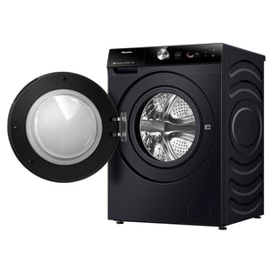 Hisense 12kg Series 9 Charcoal Black Front Load Washer HWF9S1214BX, Right Side Open Door View