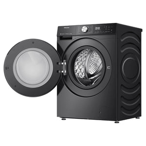 Hisense 10kg Series 7 Front Load Washing Machine HWFS1015AB, Right Side Door Open View
