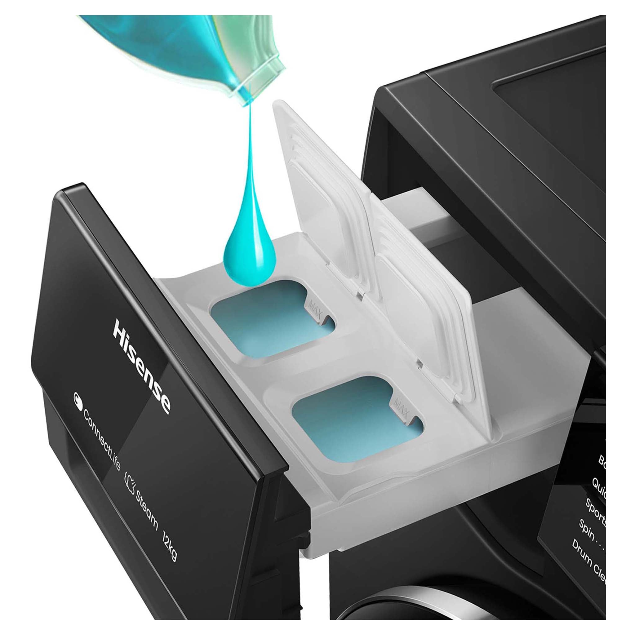 Hisense 12kg Series 9 Front Load Washing Machine HWFS1214PB, Features