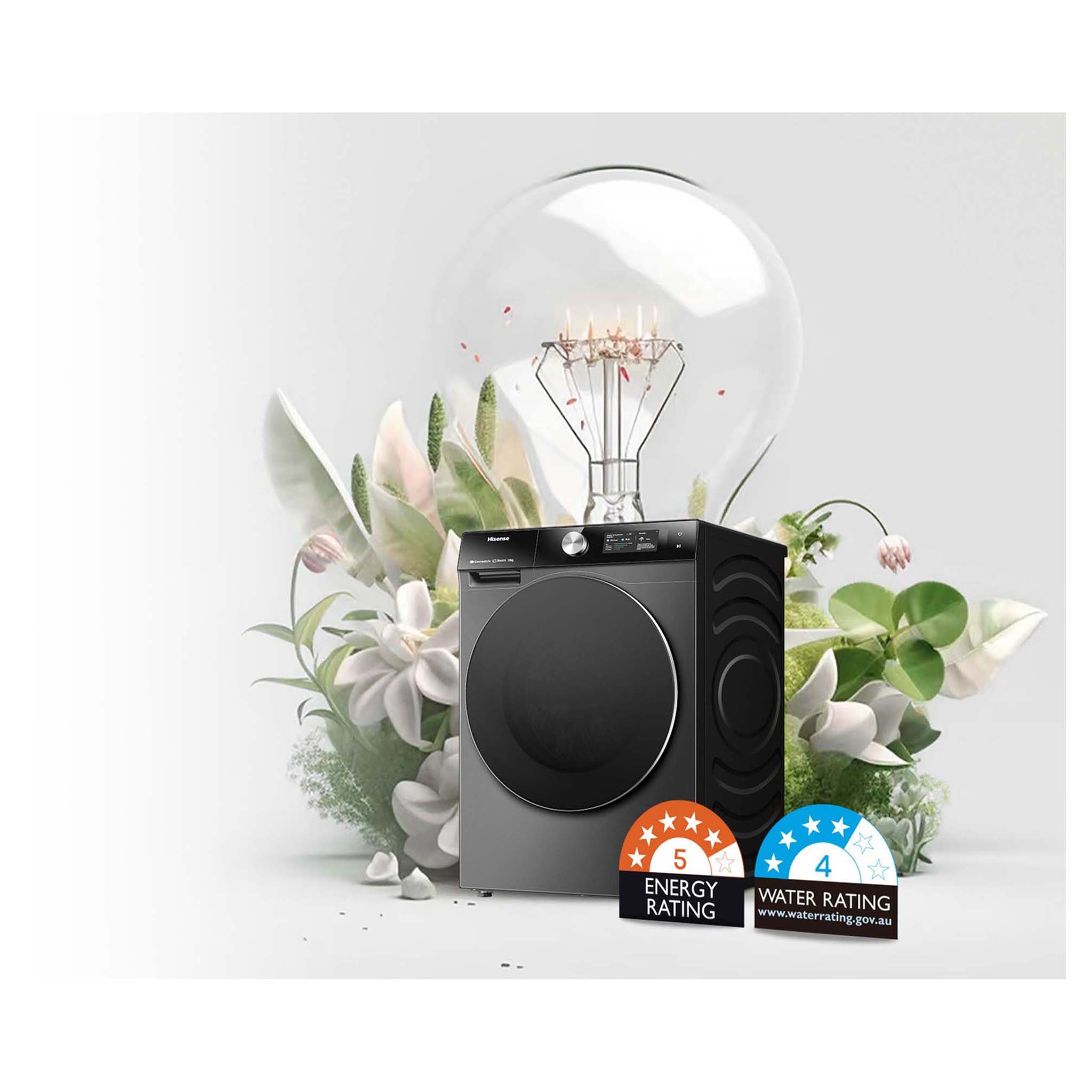 Hisense HWFS1214PB 12kg Series 9 Front Load Washing Machine