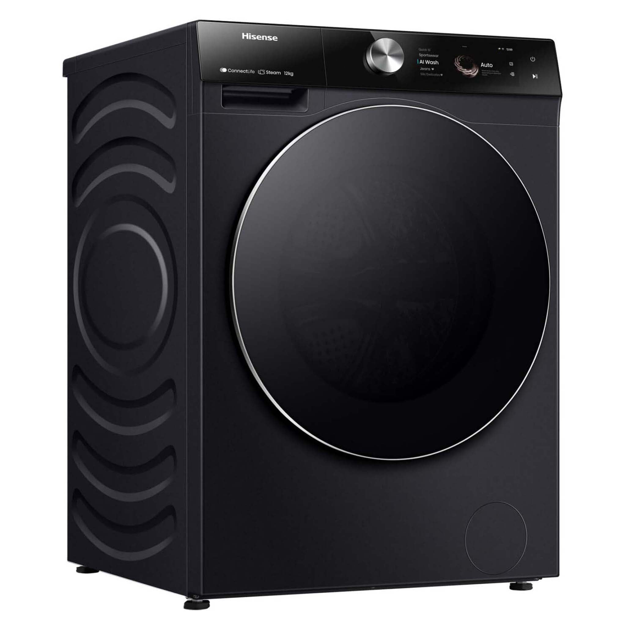 Hisense 12kg Series 9 Front Load Washing Machine HWFS1214PB, Left Side View