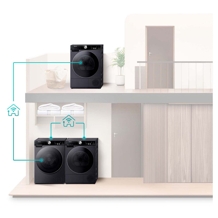 Hisense 12kg Series 9 Front Load Washing Machine HWFS1214PB, Lifestyle