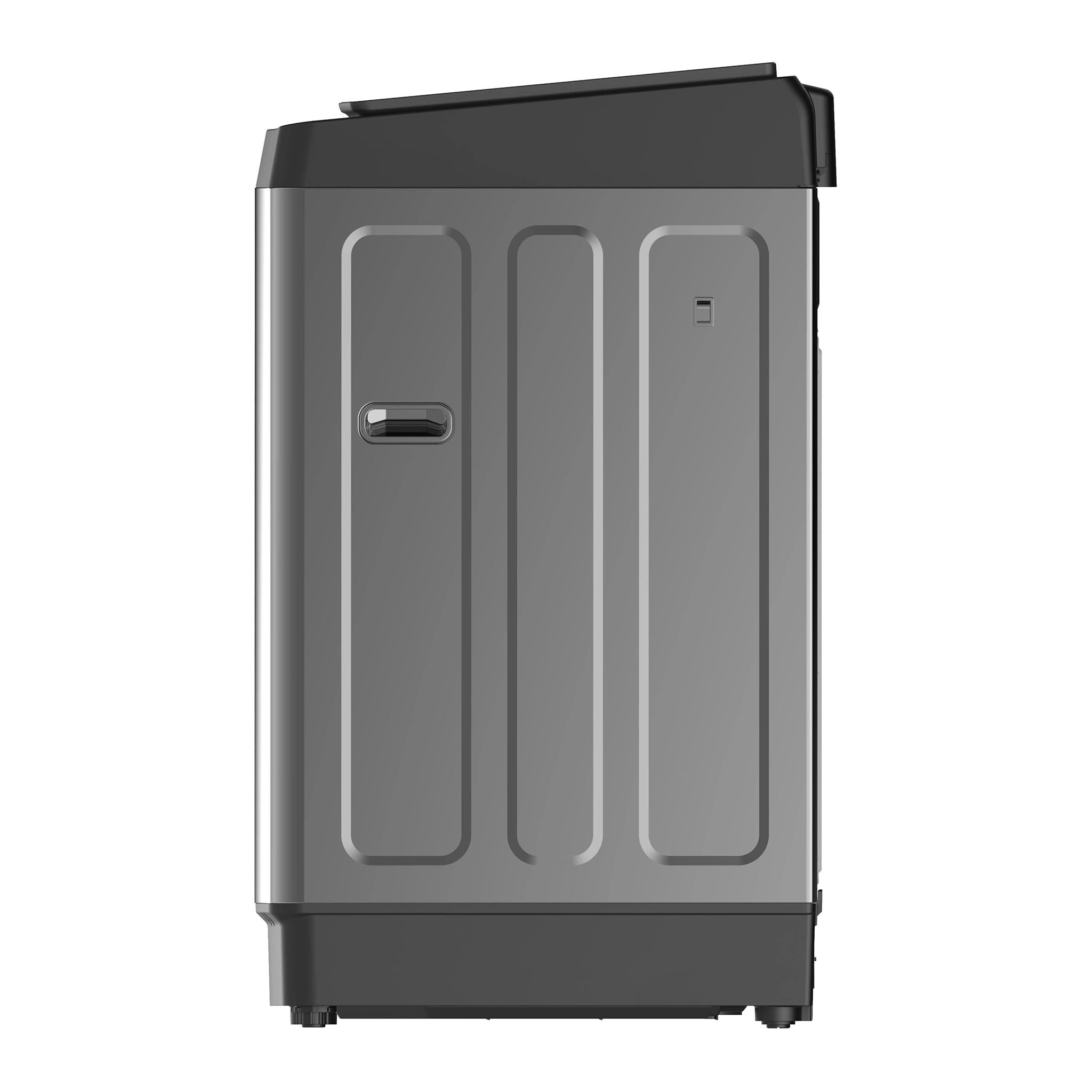 Hisense 8 kg TopLoad Washer – Black HWT3K8065B, Side View