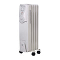 Heller HOCH5 1000W 5 Fin Electric Oil Heater, Front left view