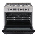 Haier 90cm Freestanding Dual Fuel Cooker HOR90S9MSX1, Front View
