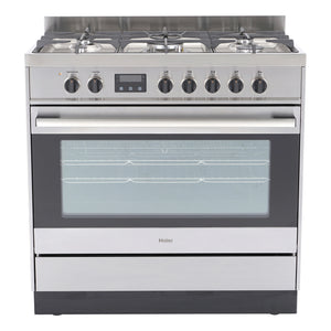 Haier 90cm Freestanding Dual Fuel Cooker HOR90S9MSX1, Timer Off