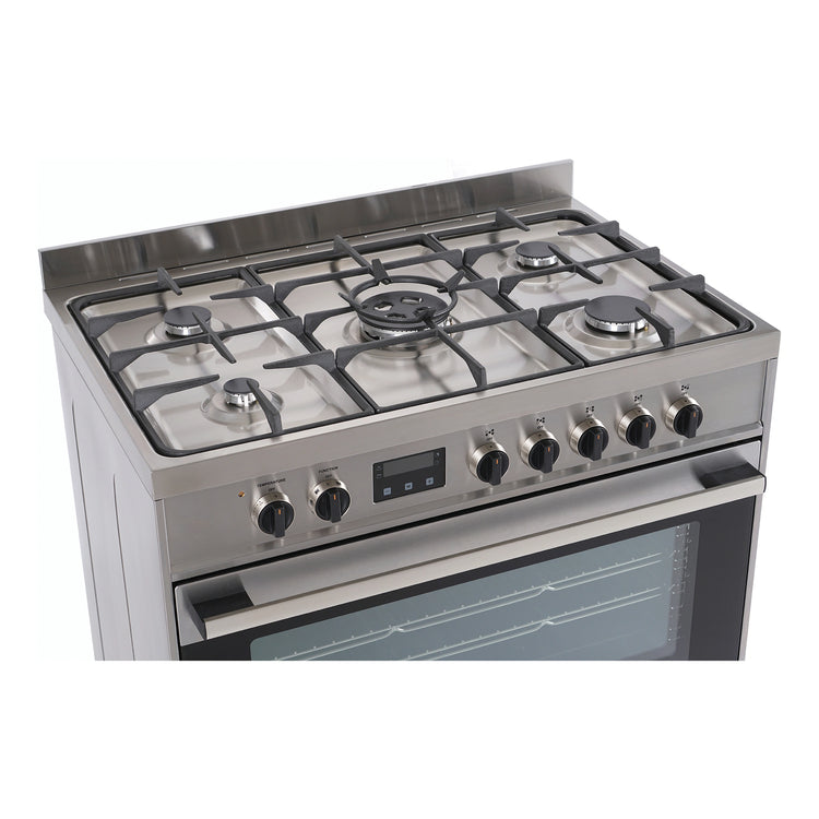 Haier 90cm Freestanding Dual Fuel Cooker HOR90S9MSX1, Top View
