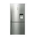 Hisense HR6BMFF514SW 514L Bottom Mount Fridge Silver, Front view