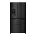 Hisense 701L French Door Fridge Black HR6FDFF701BW, Front view