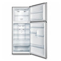 Hisense 460L Top Mount Fridge Silver HR6TFF459S, Front view with open doors