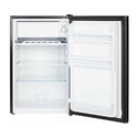Hisense 120L Bar Fridge Black HRBF121B, Front view with door open