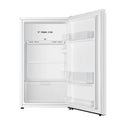 Hisense HRBF125 125L Bar Fridge White, Front view with door open