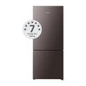 Hisense HRBM418D 417L Bottom Mount Fridge Taupe Steel