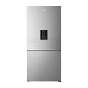Hisense 482L PureFlat Bottom Mount Fridge Stainless Steel HRBM482SW, Front view