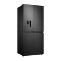 Hisense 507L French Door Fridge Black HRCD512BW, Front right view 